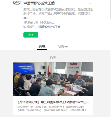 網(wǎng)絡(luò)游戲標(biāo)準(zhǔn)建設(shè)新進(jìn)展 工作組稿評審會在京舉辦，推動行業(yè)規(guī)范化發(fā)展